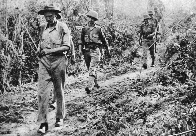  General Stilwell sets the pace on the march out of Burma 