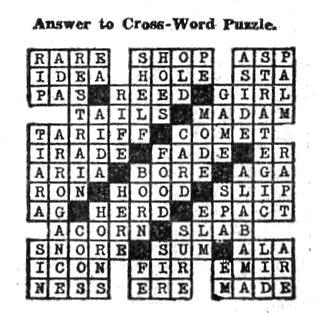  Crossword Puzzle 