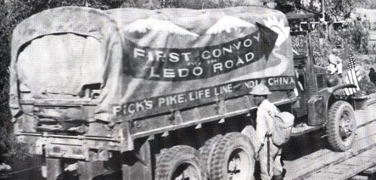  Truck decorated for first convoy 