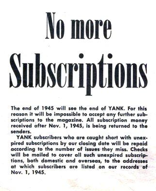  No More Subscriptions 