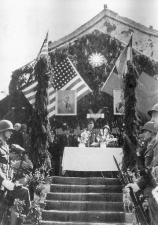  Ceremonies in Kunming honoring the First Convoy over Stilwell Road 