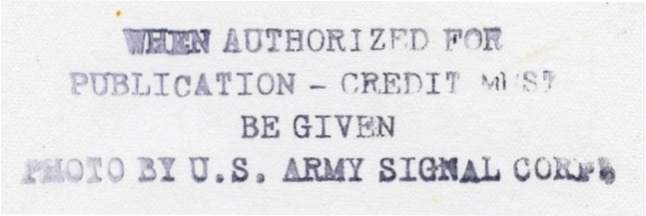  Photo by U.S. Army Signal Corps 