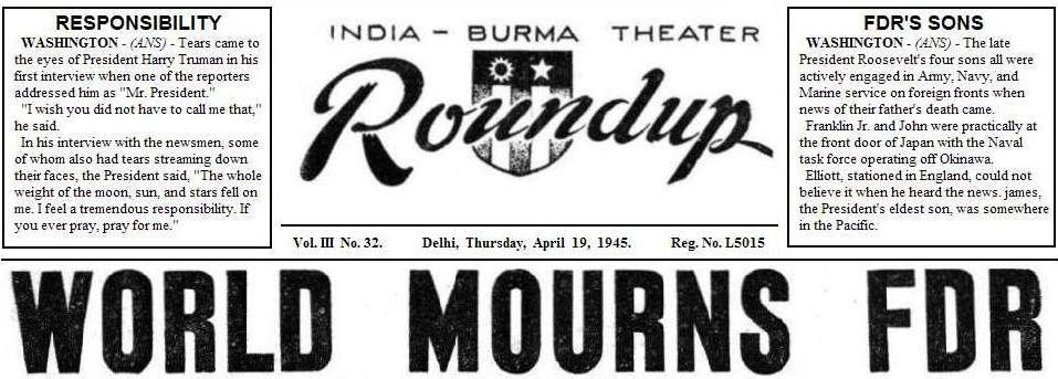  India-Burma Theater Roundup 
